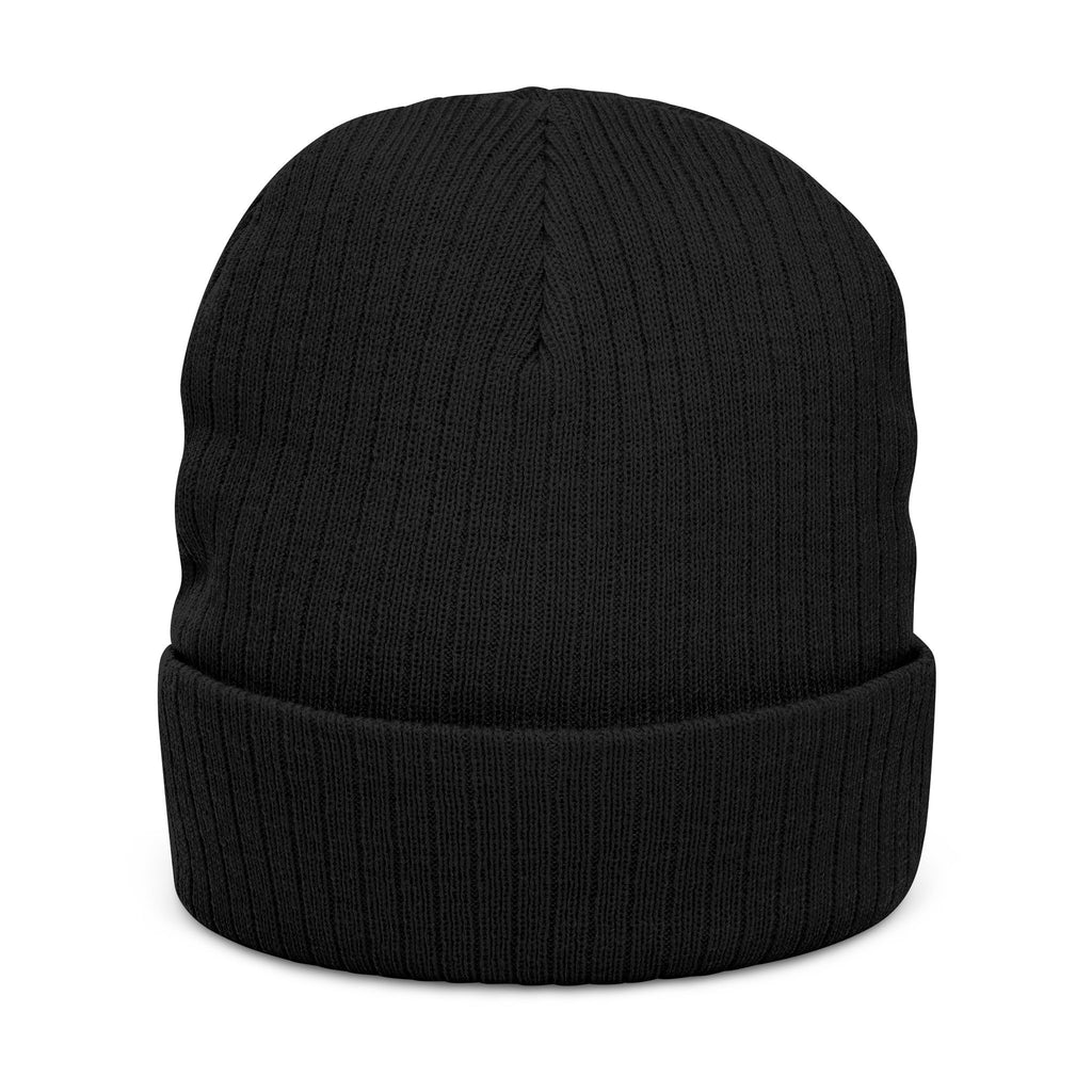 Embroidered Spartan Helmet Ribbed Beanie